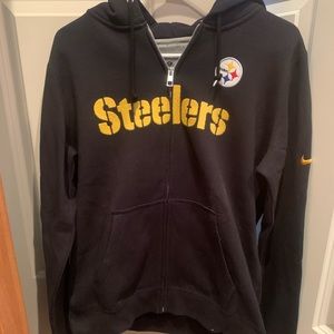 Nike Steeler Black Hood Full Zip Jacket